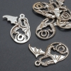 Pendant Fittings Dragon, diameter 24×36mm ± packaging 20g 6pcs.