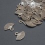 Pendant Finding Fan, diameter 13×11mm± packaging 20g 35pcs. (+ -)