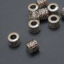 Pandora-style Bead Finding, 9×7.5mm Diameter, 4.6mm Hole, 20g Pack of 10 pcs (+/-)