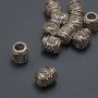 Pandora-style Bead Finding, 8.5×9mm Diameter, 4.5mm Hole, 20g Pack of 11 pcs (+/-)