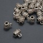 Bail Holder Finding, 7x8mm, Hole Dia 2.7mm, Pack 20g 21pcs (+/-)