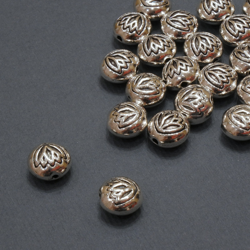 Bead insert findings, inner diameter 1.1mm +/-, diameter 8x5.5mm +/-, pack 20g 21pcs (+/-)