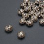 Bead insert findings, inner diameter 1.1mm +/-, diameter 8x5.5mm +/-, pack 20g 21pcs (+/-)