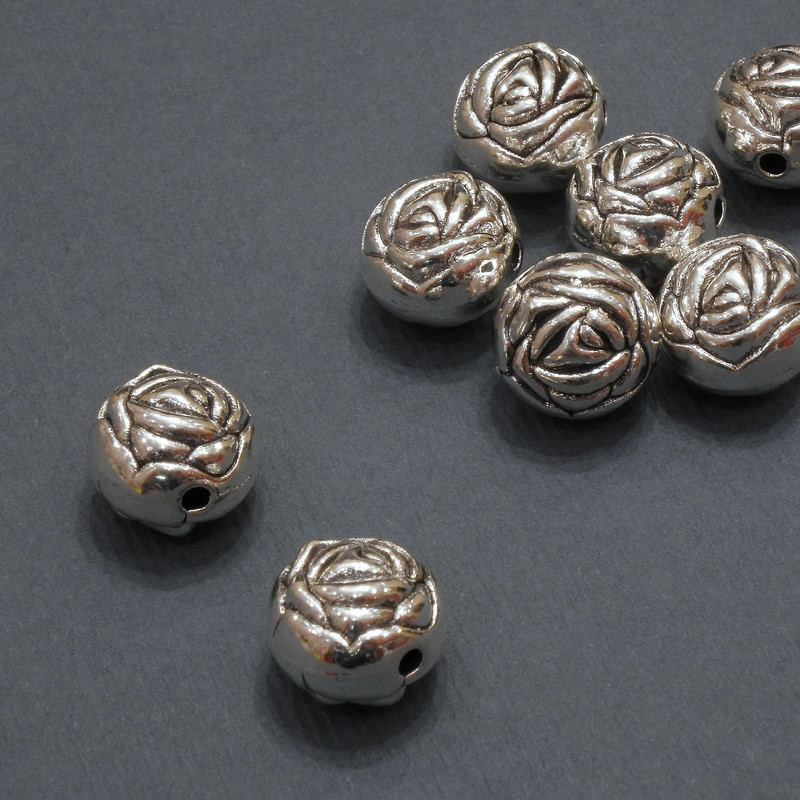 Findings Rondelle Spacer Bead, inner diameter 1.5mm (+ -), diameter 10x8.5mm (+ -), pack 20g 8pcs (+ -)