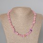Phosphosiderite Necklace (synthetic), chips 9x3mm+/-, length 47cm+