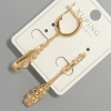 Xuping Earrings, diameter 7x29mm+/-, length 44mm+/- 18K gold plating