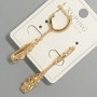 Xuping Earrings, diameter 7x29mm+/-, length 44mm+/- 18K gold plating