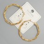Xuping Hoop Earrings, thickness 3.5mm, diameter 39x41mm+/- 18K gold plated