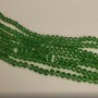 Beads Czech Crystal green emerald "roulette" rondelle, 6x5mm, thread length 43cm