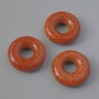 Pandora Bead Aventurine Golden Sand (synthetic), diameter 15x5mm, hole diameter-5mm+