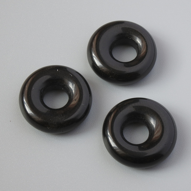 Pandora Bead Agate Natural Stone, diameter 15x4.5mm, hole diameter 5mm+