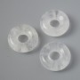 Pandora Bead Rock Crystal Natural Stone, diameter 15x5mm, hole diameter 5mm+