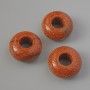 Pandora Bead Aventurine Golden Sand (synthetic), diameter 14x7mm, hole diameter 5.5mm+