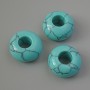 Pandora Bead Turquoise, diameter 14x7mm, hole diameter 5.5mm+
