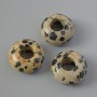 Pandora Bead Dalmatian Jasper, diameter 14x7mm, hole diameter 5.5mm+