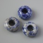 Pandora-Style Bead Sodalite Natural Stone, diameter 14x7mm, hole diameter 5.8mm+