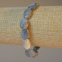 Kyanite Natural Stone Bracelet, oval, diameter 10x14mm+/-, length 18cm+/- (stretch)