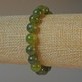 Jadeite Bracelet, natural stone smooth round beads, diameter 10mm+-, length 18cm+- (stretch)