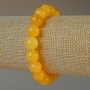 Citrine Bracelet, smooth round beads, diameter 10.5mm+-, length 18cm+- (stretch)