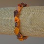 Mookaite Jasper Bracelet, natural raw stone tumbled beads, diameter 8x10mm+-, length 18cm+- (stretch)
