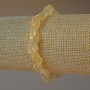 Citrine Quartz Bracelet, natural raw stone, tumbled, diameter 6x9mm+/-, length 18cm+/- (stretch)
