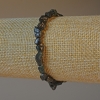 Sun Obsidian Bracelet, natural raw stone, tumbled, diameter 6mm+/-, length 18cm+/- (stretch)