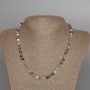 Botswana Agate Necklace, Natural Stone Smooth Round Beads, Diameter 6mm+/-, Length 47cm+
