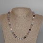 Botswana Agate Necklace, Natural Stone Smooth Round Beads, Diameter 8.5mm+/-, Length 48cm+