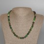 Necklace Zoisite (synthetic), faceted round bead, diameter 8mm+-, length 48cm+