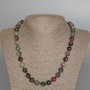 Zoisite Necklace, Natural Stone Faceted Round Bead, Diameter 10mm+/-, Length 50cm+