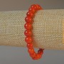 Red Jasper (pressed) Bracelet, smooth round bead, diameter 8.5mm+-, length 18cm+- (stretch)