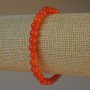 Red Jasper (pressed) Bracelet, smooth round bead, diameter 6mm+-, length 18cm+- (stretch)