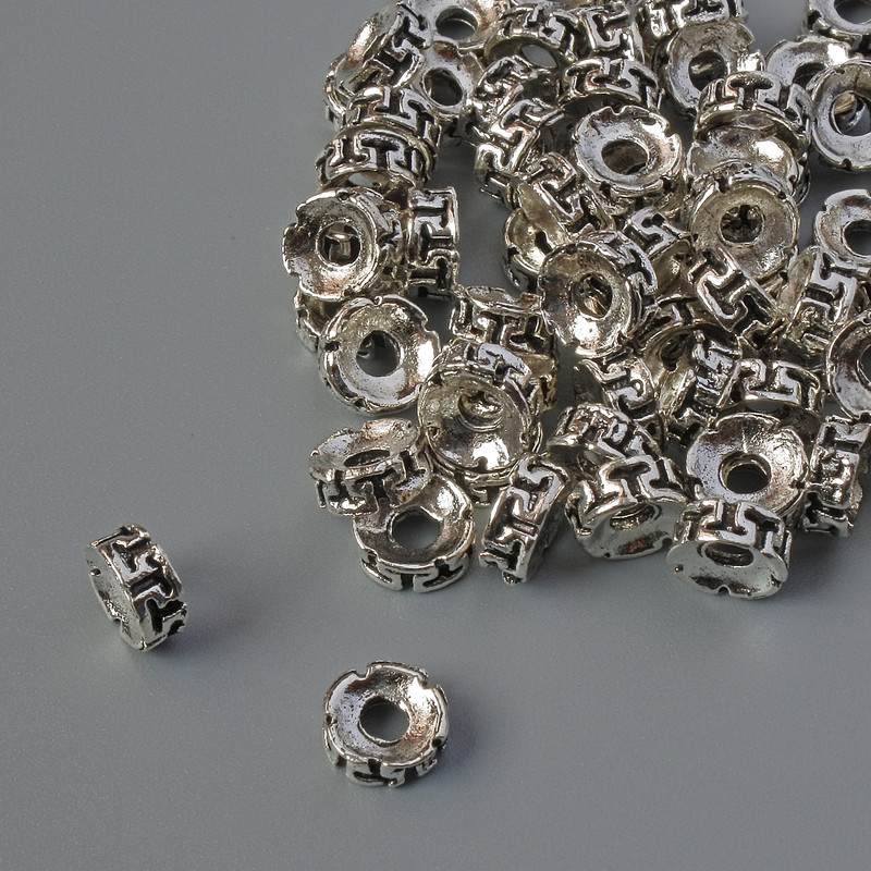Insert Bead Findings, diameter 8x2.5mm+- hole d 2.2mm+- packaging 38pcs+- 20g+