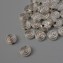 Findings Spacer Bead, diameter 8x3mm+- hole d-1.7mm+- pack of 34pcs+- 20g