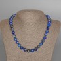 Lapis Lazuli Necklace, Natural Stone Smooth Round Beads, Diameter 10mm+/-, Length 48cm+