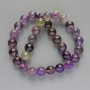 Amethyst Beads, natural stone, smooth round bead, diameter 12mm+/-, length 39cm +/- on string