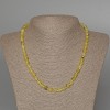 Yellow Turquoise Necklace, smooth round beads, diameter 6.5mm+/-, length 48cm+