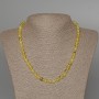 Yellow Turquoise Necklace, smooth round beads, diameter 6.5mm+/-, length 48cm+