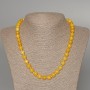 Citrine Necklace, smooth round beads, diameter 8.5mm+/-, length 49cm+