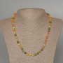 Necklace Assorted, natural stone, faceted bead, diameter 6.5mm+/-, length 51cm+