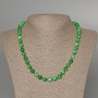 Chrysoprase Necklace (imitation) smooth bead, diameter 8mm+-, length 48cm+