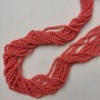 Czech Crystal Beads Carrot Orange Faceted Rondelle, Diameter 3x2.5mm+-, Length 41mm+- on Fishing Line