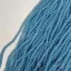 Czech Crystal Beads Sky Blue Faceted Rondelle, Diameter 6x4.5mm+-, Length 39mm+- on Fishing Line