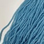 Czech Crystal Beads Sky Blue Faceted Rondelle, Diameter 6x4.5mm+-, Length 39mm+- on Fishing Line