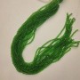 Czech Crystal Beads Green Transparent Faceted Rondelle, Diameter 3.5x3mm+-, Length 34cm+- on Fishing Line