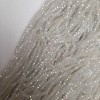 Czech Crystal Beads White with "Petrol" Tint Faceted Rondelle, Diameter 3x2.5mm+-, Length 40cm+- on Fishing Line