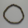 Dragon Blood Jasper Bracelet, Natural Stone Rondelle, Diameter 4.5x2.5mm+-, Length 18cm+- (Stretch)