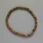 Heliotrope Jasper Bracelet, Natural Stone Rondelle, Diameter 4.5x2.5mm+-, Length 18cm+- (Stretch)