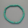Variscite Bracelet Turquoise (Pressed) Disc, Diameter 4.5x2.5mm+/-, Length 18cm+/- (Stretch)