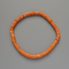 Variscite Bracelet Orange (Pressed) Disc, Diameter 4.5x2.5mm+/-, Length 18cm+/- (Stretch)